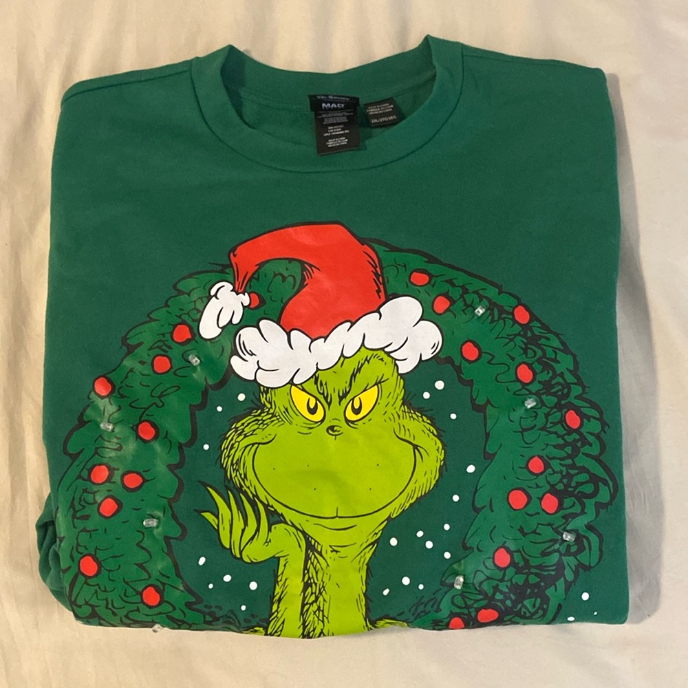 Light up Grinch Crewneck